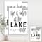Designart - Lifes Better Lake - Lake House Canvas Artwork